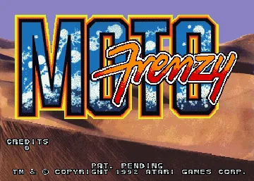 Moto Frenzy screen shot title